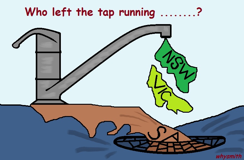 Who left the tap running.